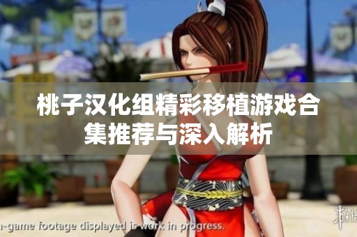桃子汉化组精彩移植游戏合集推荐与深入解析