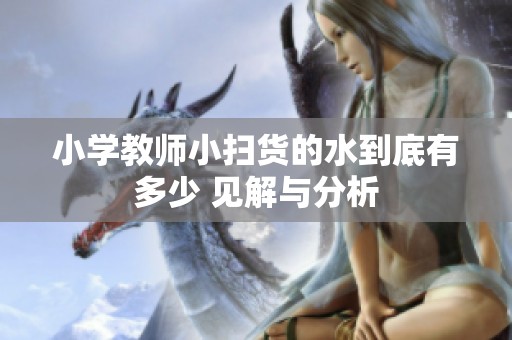 小学教师小扫货的水到底有多少 见解与分析