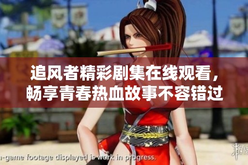 追风者精彩剧集在线观看，畅享青春热血故事不容错过