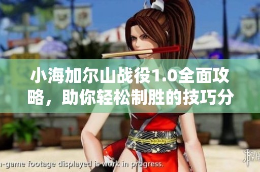 小海加尔山战役1.0全面攻略，助你轻松制胜的技巧分享