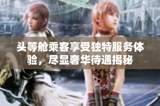 头等舱乘客享受独特服务体验，尽显奢华待遇揭秘