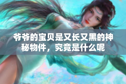 爷爷的宝贝是又长又黑的神秘物件，究竟是什么呢