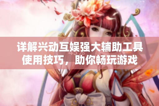 详解兴动互娱强大辅助工具使用技巧，助你畅玩游戏