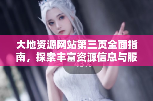 大地资源网站第三页全面指南，探索丰富资源信息与服务