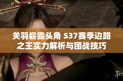 关羽崭露头角 S37赛季边路之王实力解析与团战技巧