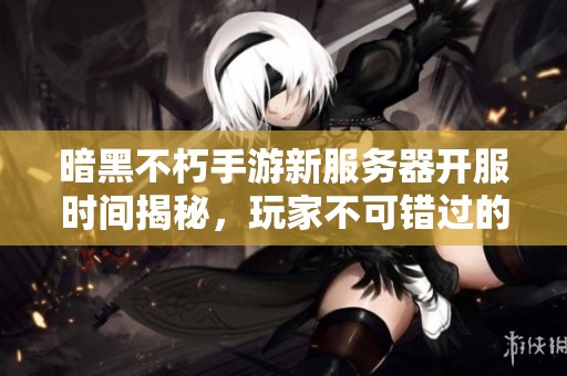 暗黑不朽手游新服务器开服时间揭秘，玩家不可错过的详情！