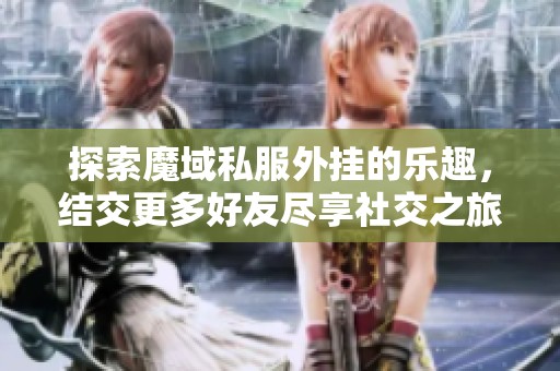 探索魔域私服外挂的乐趣，结交更多好友尽享社交之旅