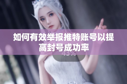 如何有效举报推特账号以提高封号成功率