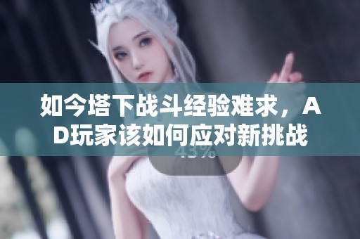 如今塔下战斗经验难求，AD玩家该如何应对新挑战