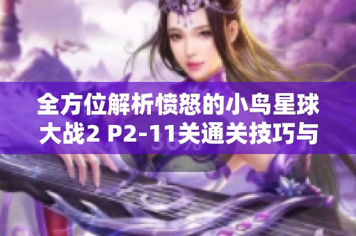 全方位解析愤怒的小鸟星球大战2 P2-11关通关技巧与攻略