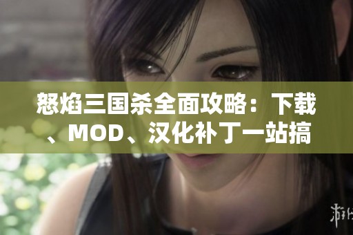 怒焰三国杀全面攻略：下载、MOD、汉化补丁一站搞定