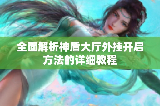 全面解析神盾大厅外挂开启方法的详细教程
