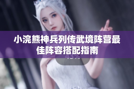 小浣熊神兵列传武境阵营最佳阵容搭配指南