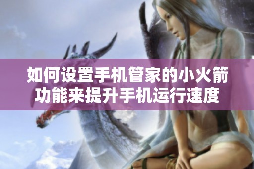 如何设置手机管家的小火箭功能来提升手机运行速度