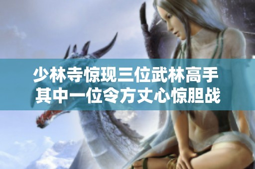 少林寺惊现三位武林高手 其中一位令方丈心惊胆战