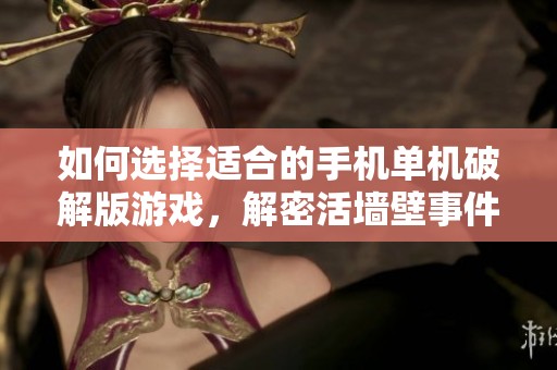 如何选择适合的手机单机破解版游戏，解密活墙壁事件中的沉默开发者