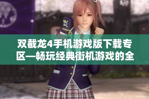双截龙4手机游戏版下载专区—畅玩经典街机游戏的全新体验
