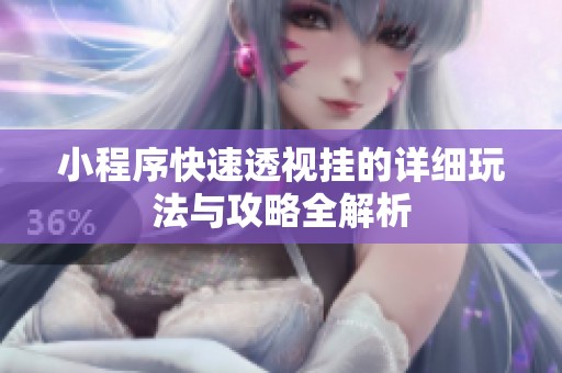 小程序快速透视挂的详细玩法与攻略全解析