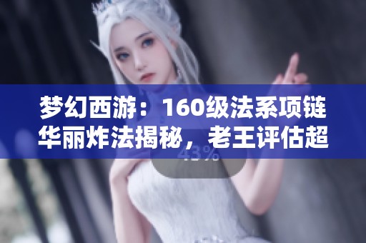 梦幻西游：160级法系项链华丽炸法揭秘，老王评估超值特技加成