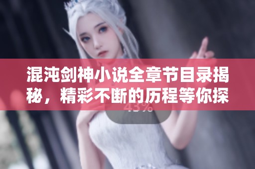 混沌剑神小说全章节目录揭秘，精彩不断的历程等你探索