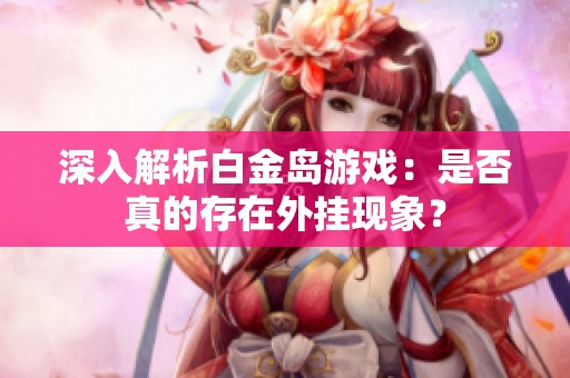深入解析白金岛游戏：是否真的存在外挂现象？