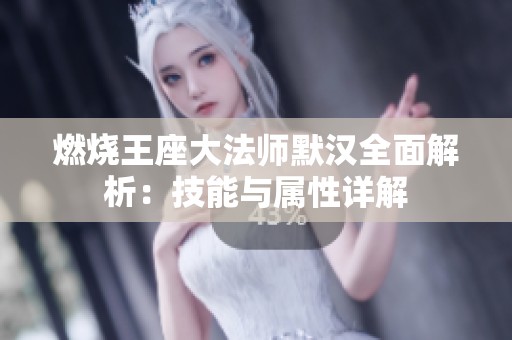 燃烧王座大法师默汉全面解析：技能与属性详解