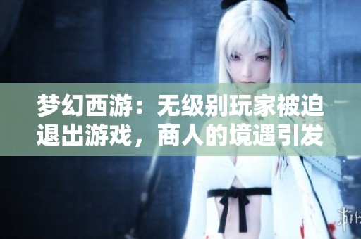 梦幻西游：无级别玩家被迫退出游戏，商人的境遇引发热议