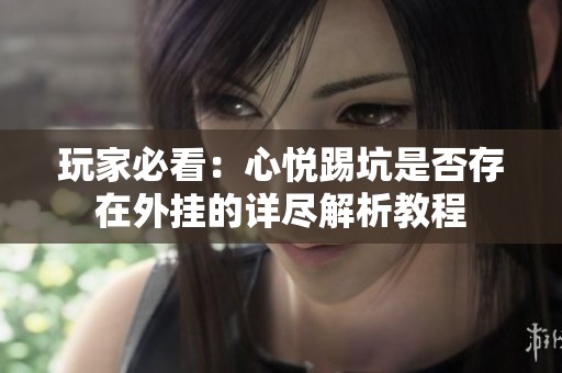 玩家必看：心悦踢坑是否存在外挂的详尽解析教程