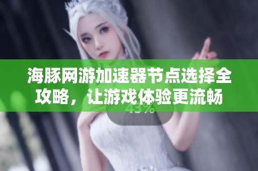 海豚网游加速器节点选择全攻略，让游戏体验更流畅