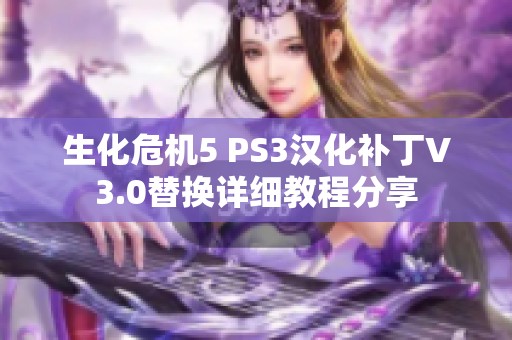 生化危机5 PS3汉化补丁V3.0替换详细教程分享