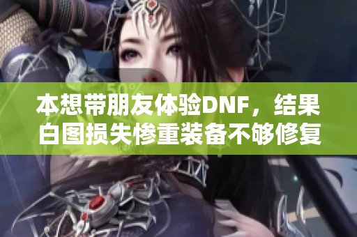 本想带朋友体验DNF，结果白图损失惨重装备不够修复