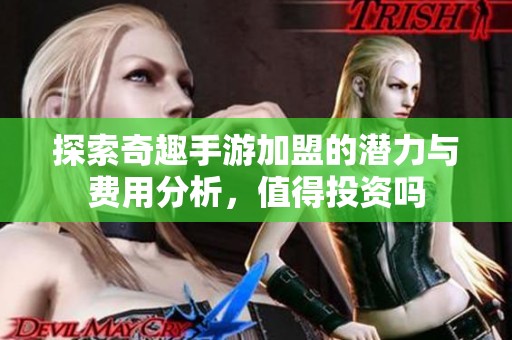 探索奇趣手游加盟的潜力与费用分析，值得投资吗