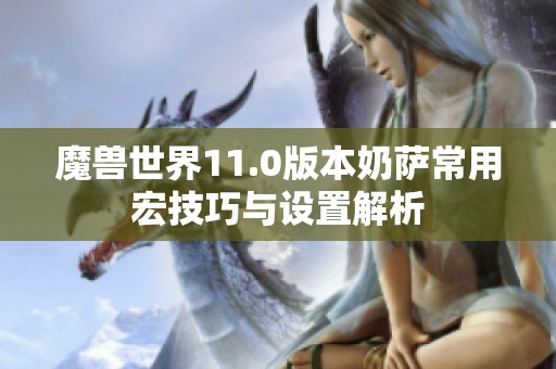 魔兽世界11.0版本奶萨常用宏技巧与设置解析