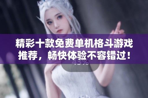 精彩十款免费单机格斗游戏推荐，畅快体验不容错过！