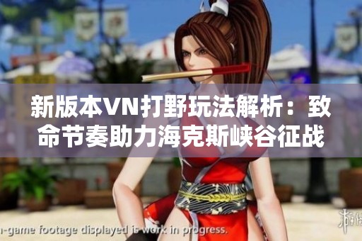 新版本VN打野玩法解析：致命节奏助力海克斯峡谷征战