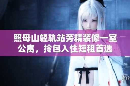 照母山轻轨站旁精装修一室公寓，拎包入住短租首选