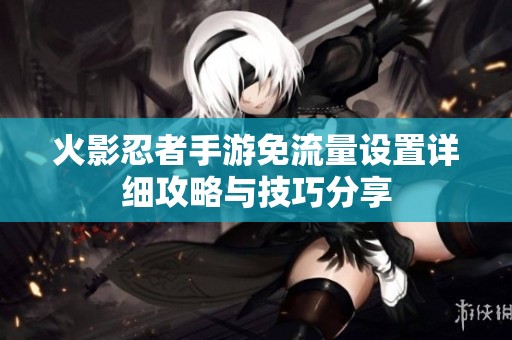 火影忍者手游免流量设置详细攻略与技巧分享