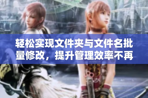 轻松实现文件夹与文件名批量修改，提升管理效率不再困难