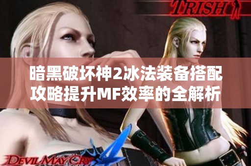 暗黑破坏神2冰法装备搭配攻略提升MF效率的全解析