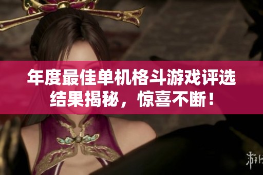 年度最佳单机格斗游戏评选结果揭秘，惊喜不断！